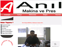 Tablet Screenshot of anilpres.com